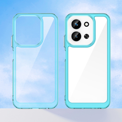 Противоударный чехол для смартфона Xiaomi Redmi 15C 4G, усиленные защитные рамки бирюзового цвета