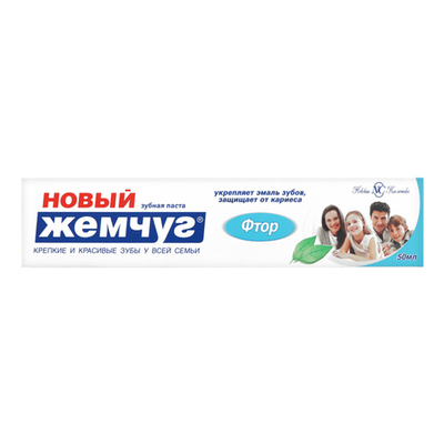 З/паста Новый Жемчуг Фтор  50мл.