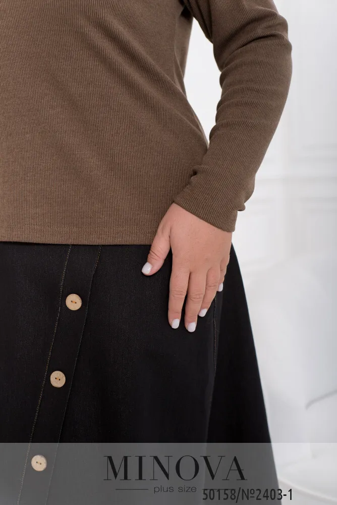 Водолазка 2403-1-шоколадный Minova