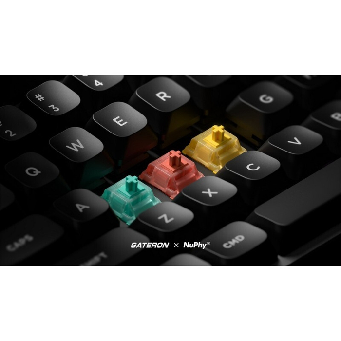 Беспроводная механическая клавиатура QMK Nuphy Halo75 V2 Obsidian Black, RGB, Hot Swap, Raspberry Switch (Halo75v2-OB-34)