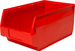 Ящик сплошной 500×310×250 мм, объем 38.75 л., арт.: 5006, красный, код: 10044