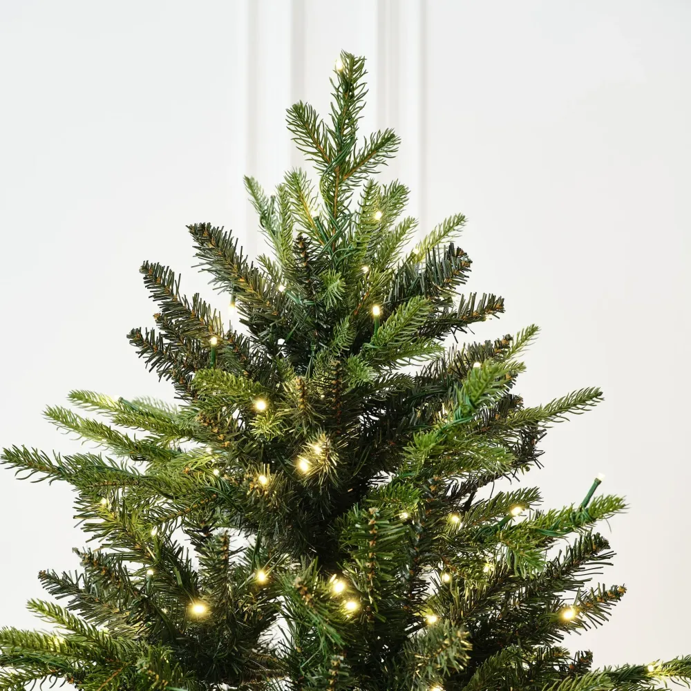 Елка с гирляндой встроенной «Elegance» (Литая+пвх) от 1,5 м до 2,7 м