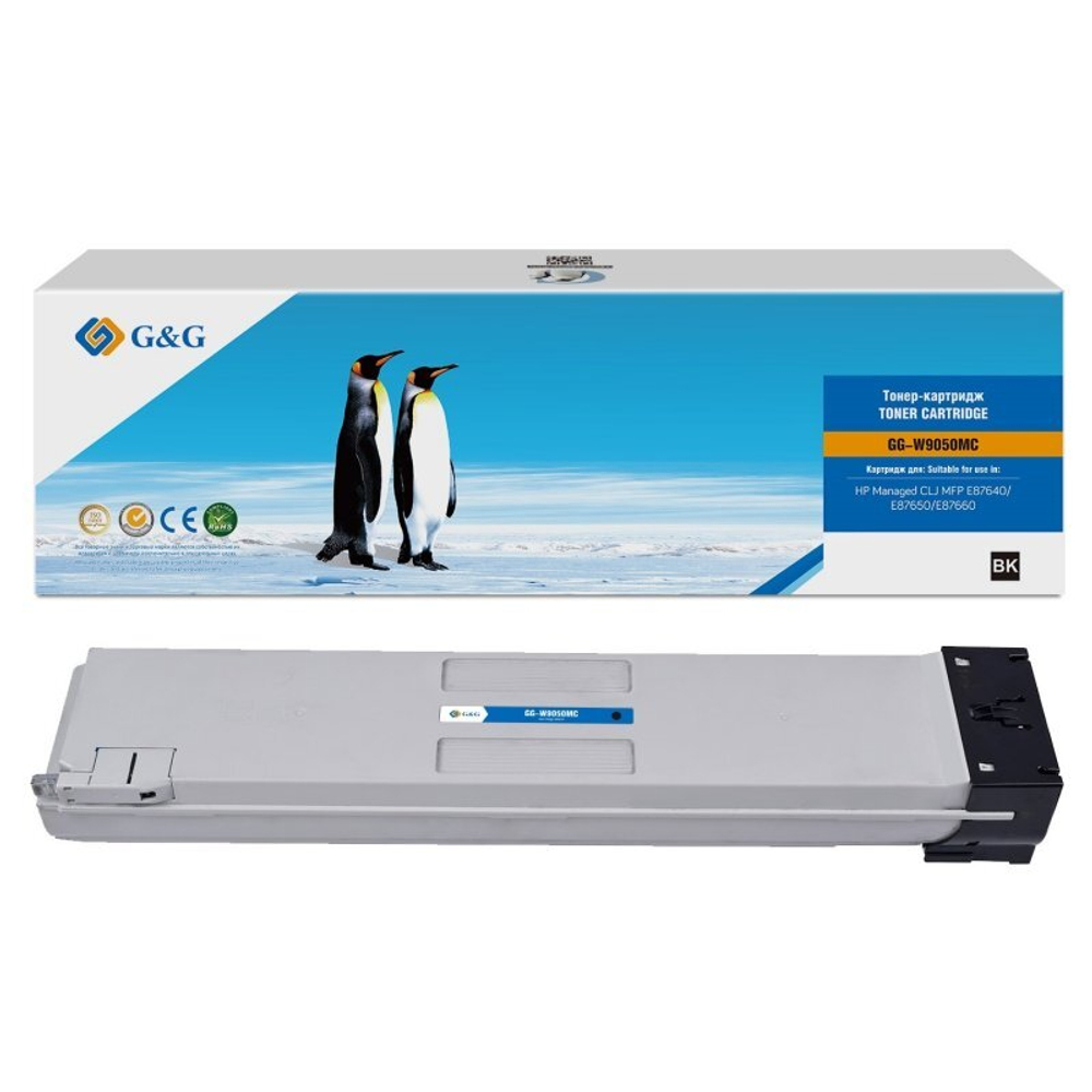 Тонер-картридж G&G аналог HP W9050MC для Color LaserJet E87640/E87650/E87660 черный (54.5k)