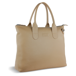 Фото сумка-шоппер BUGATTI Elsa песочного цвета воловья кожа/полиэстер с гарантией