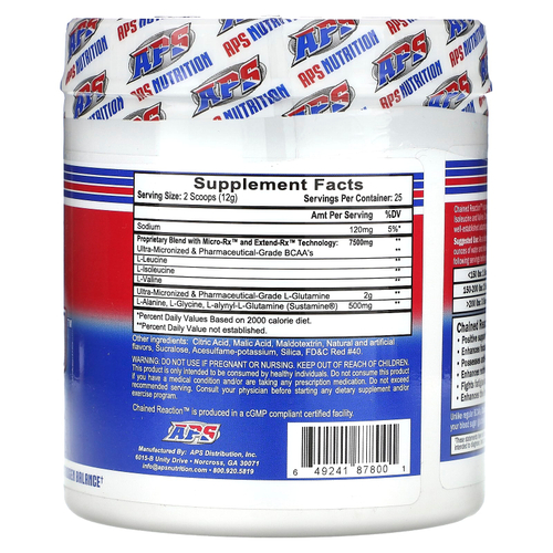 APS, Chain'd Reaction, экзотические фрукты, 300 г (10,58 унции)