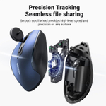 Мышь оптическая беcпроводная MU006, 2.4 GHz, Blue UGREEN 15064