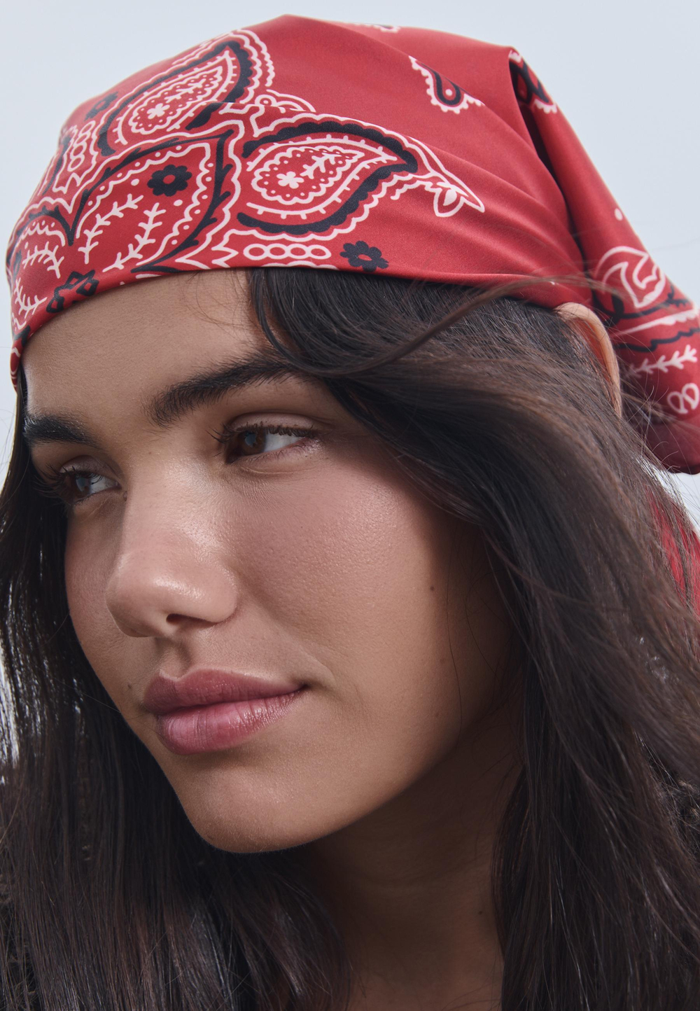 STRADIVARIUS Паток с принтом, красный