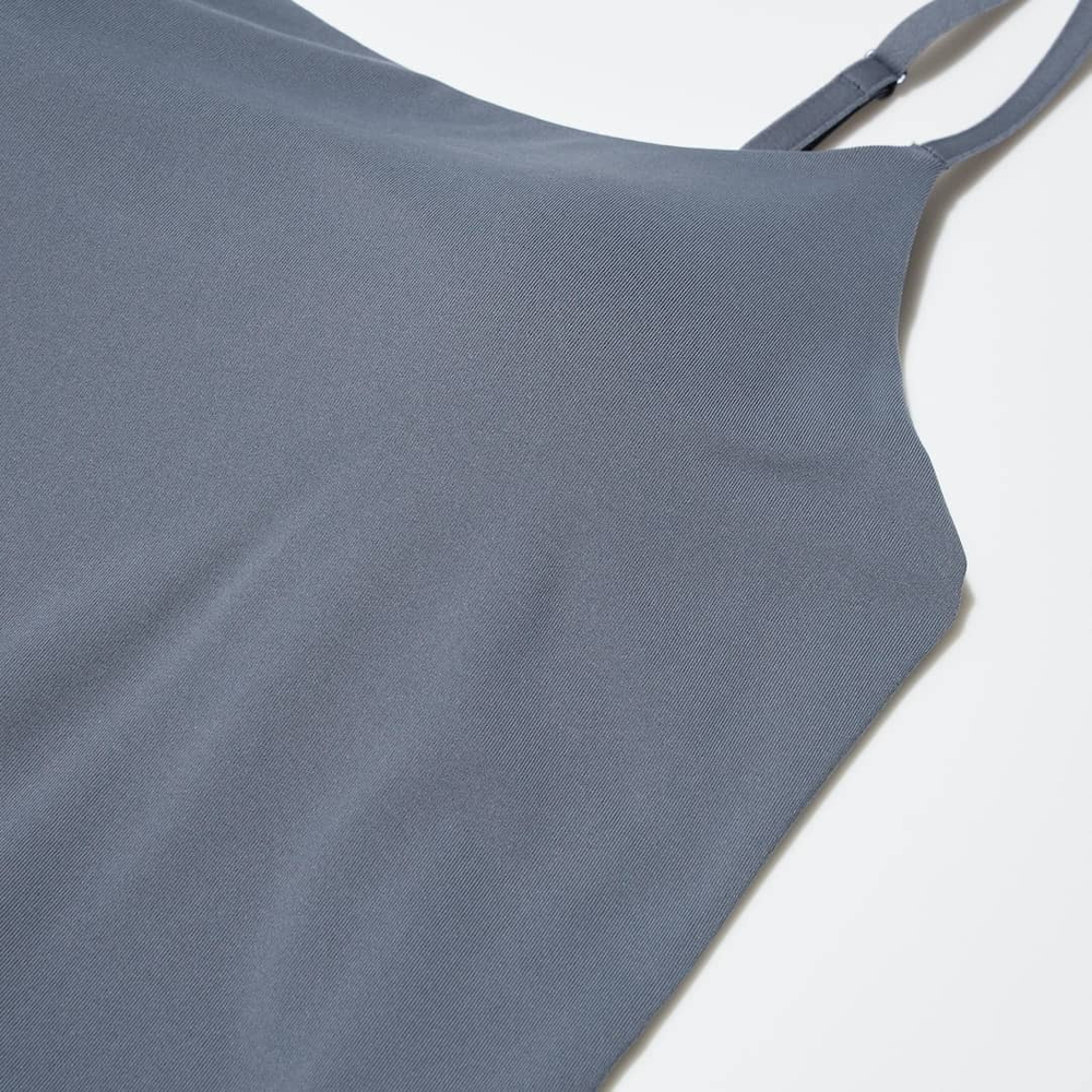 UNIQLO ТОП-БЮСТГАЛЬТЕР НА ТОНКИХ БРЕТЕЛЯХ, СЕРЫЙ