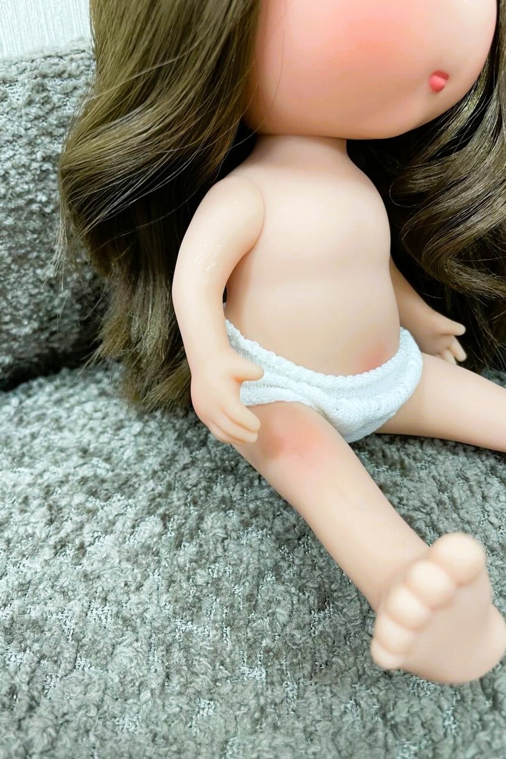 УЦЕНКА Кукла Nines виниловая 23см Little Mia без одежды (3199W2)