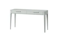 Консоль Type oak 2 ящика ширина 140 см (светло-серый)
