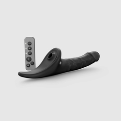 Strap-on-me MULTI ORGASM REALISTIC DILDO - Фаллоимитатор с стимуляцией клитора и вибрацией, M