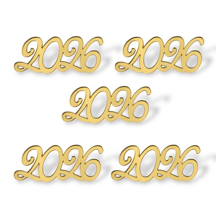 Топпер Мини "2026" ТМ6216 5см 5шт акрил