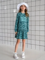 Платье для девочки с длинным рукавом