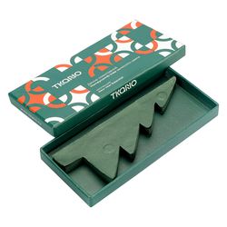 Декор новогодний Honeycomb tree зеленого цвета из коллекции New Year Essential, 18 см