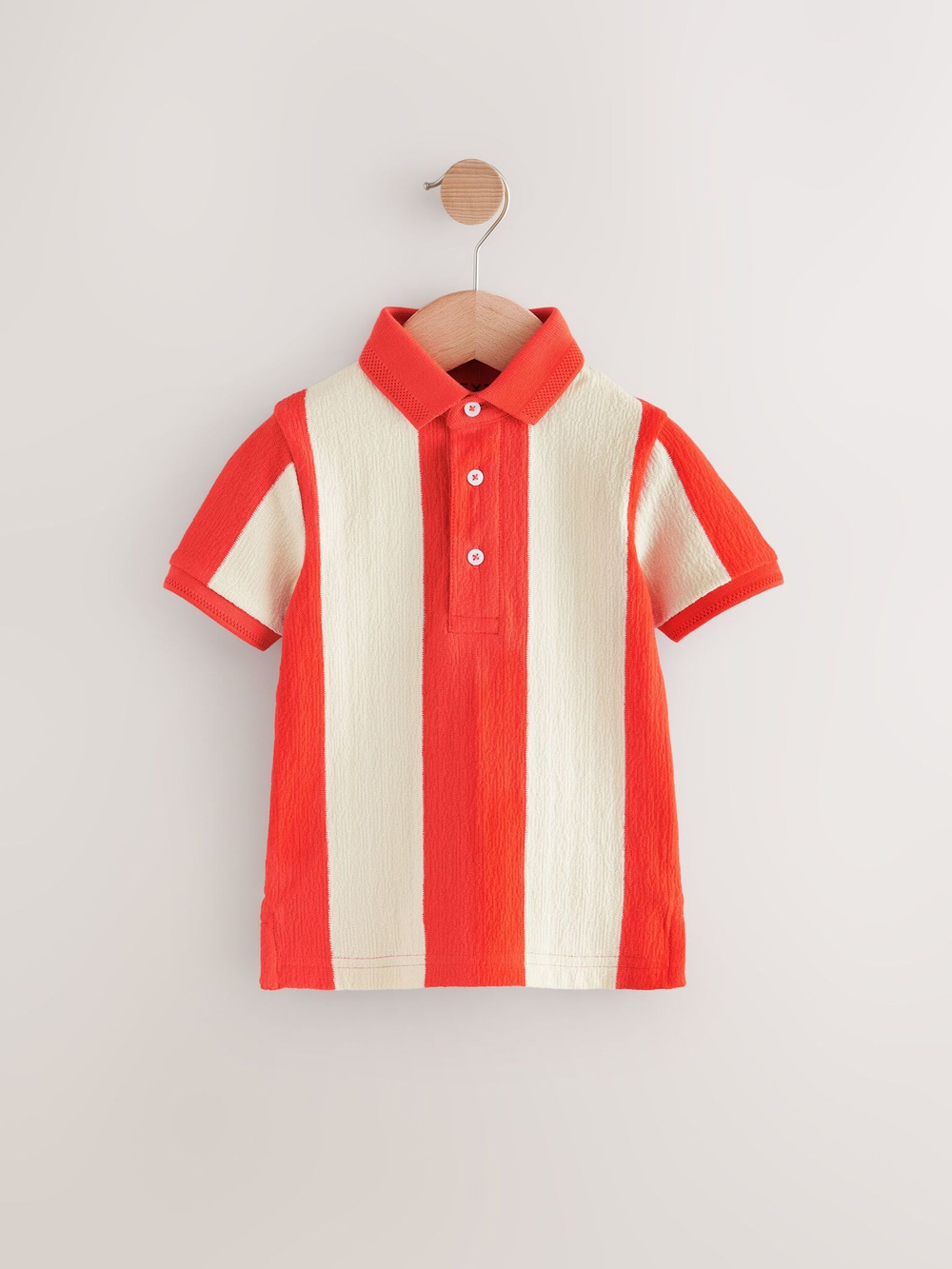 Поло для мальчика Next E66-446, Молочный, Красный