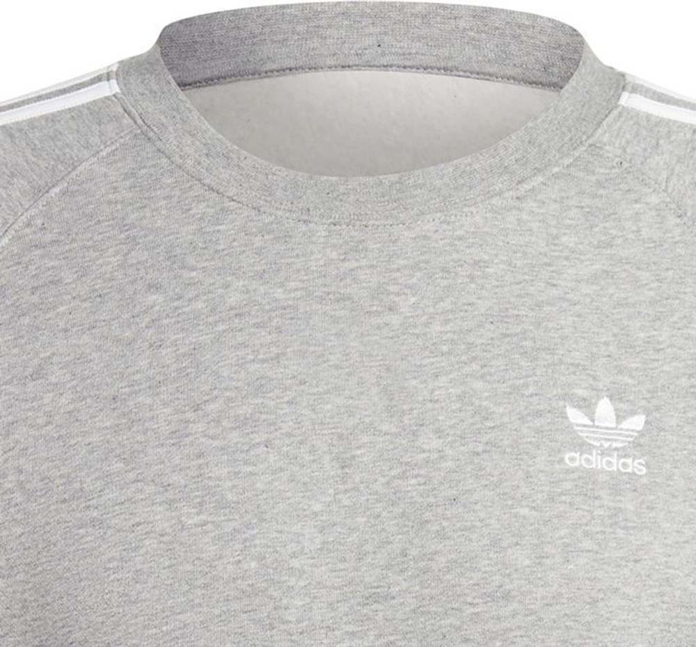 Толстовка Adidas 3-STRIPES CREW серый