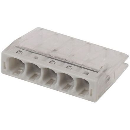 Клемма строительно-монтажная СМК компактная 245 NO-224-43 5-проводная 0.5-2.5кв.мм с пастой (уп.4шт) Эра Б0043961