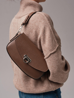 Кожаная сумка Azaro 31049 коричневый какао соло