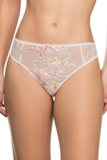 Трусы-стринги Ashley с цветочной вышивкой (Размер: 46) (Цвет: черный)