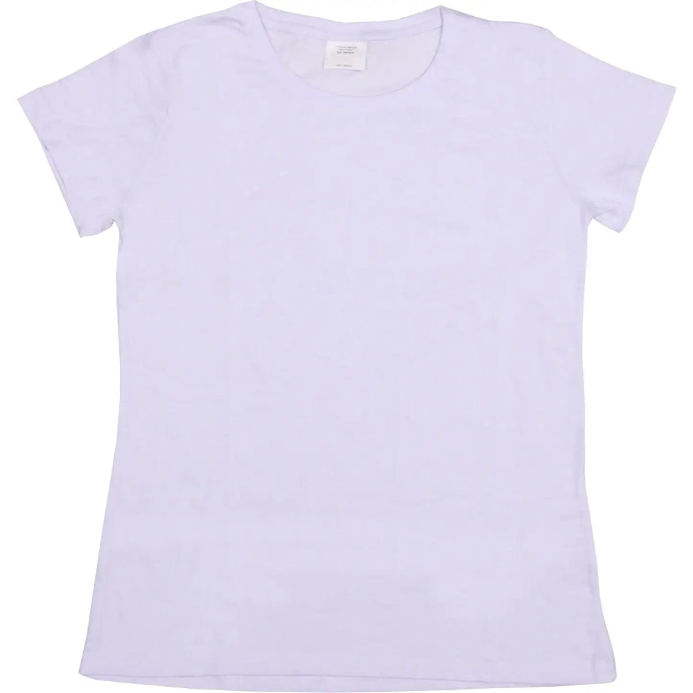 Футболка женская однотонная, белый цвет, р-р 42