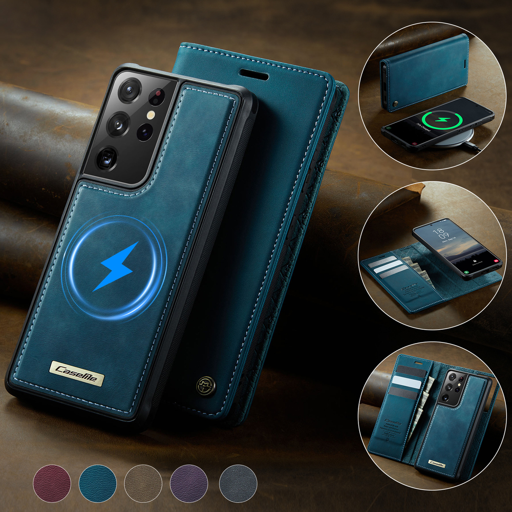 Чехол-кошелек CaseMe 2 in 1 MagSafe Samsung Galaxy S21 Ultra