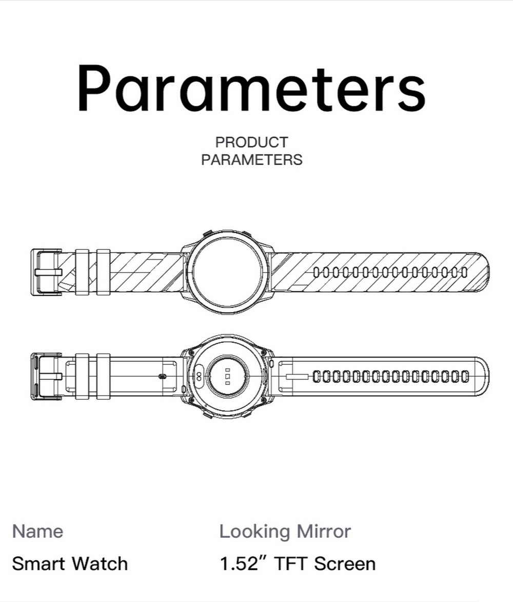 Смарт-часы Smart Watch Awei H36 (1.52")