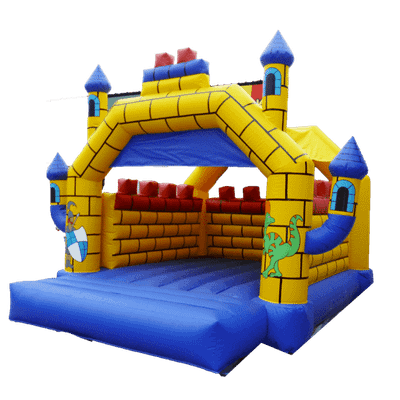 Коммерческий надувной батут "Крепость 2" с крышей