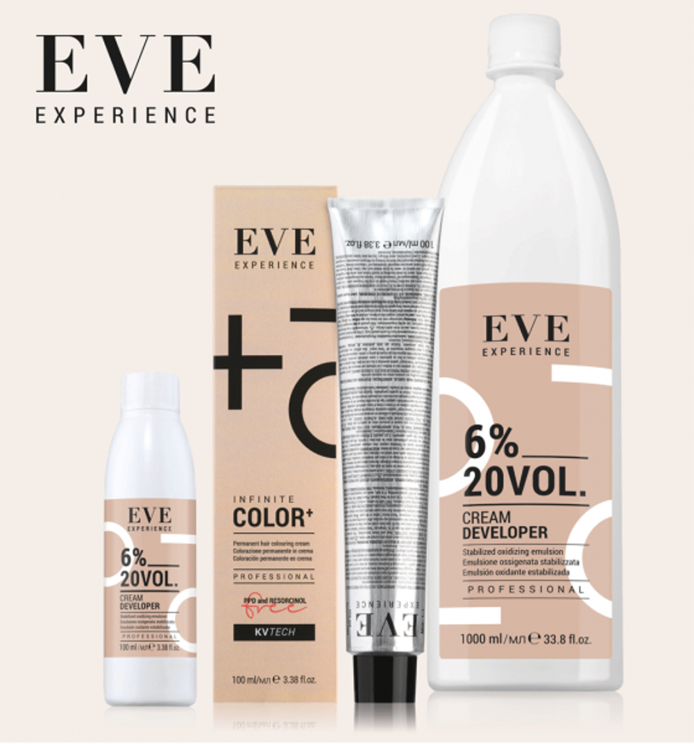 Крем-оксигент 6% (20 vol) EVE Experience FarmaVita, 1000 мл