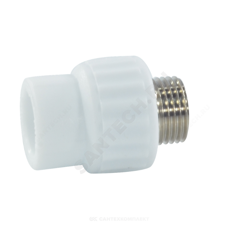 Муфта PP-R комбинированная белая Дн 25х1/2" НР VALFEX 10130125