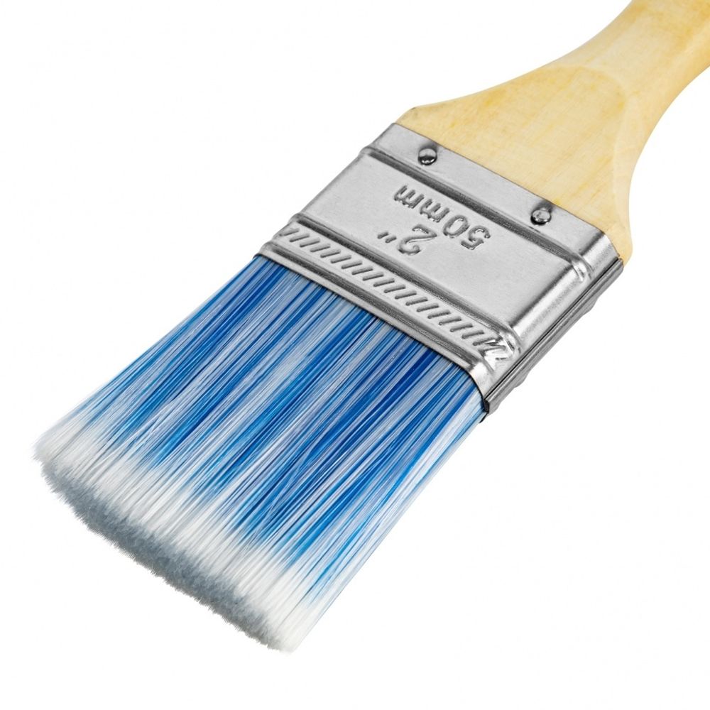 83071 Кисть плоская "Евро" 2", искусственная щетина 50мм, деревянная ручка  MTX