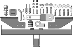 Фаркоп Motodor Haval H3 2024 - н.в (Оцинк. шар) арт.93117-E