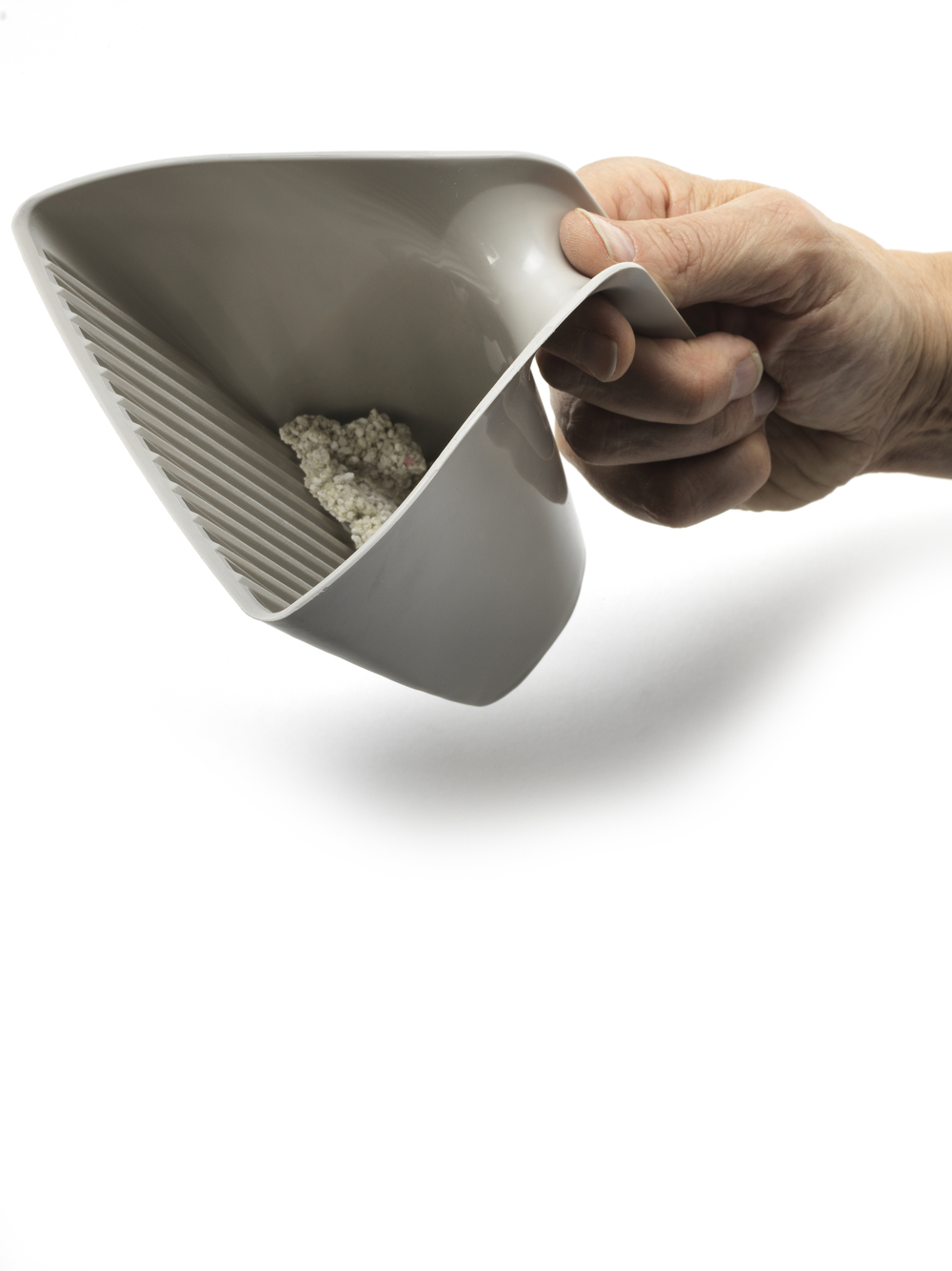 Совок для кошачьего туалета, серый, Flamingo