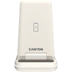 CANYON wireless charger WS-304 15W 3in1 Cosmic Latte