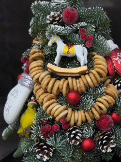 Новогодняя композиция «Елочка в русском стиле», 40-50 см