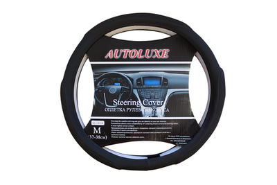 AL-019-черн Оплетка д/руля  - sponge  M (кор.-25шт.)