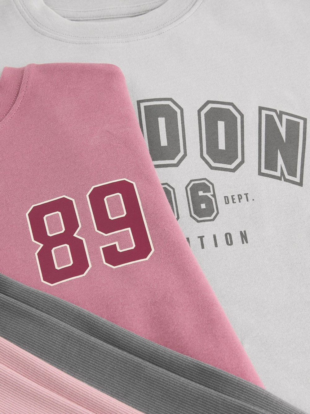 Пижама для девочки Next B83-697, 2 шт., Розовый, Серый