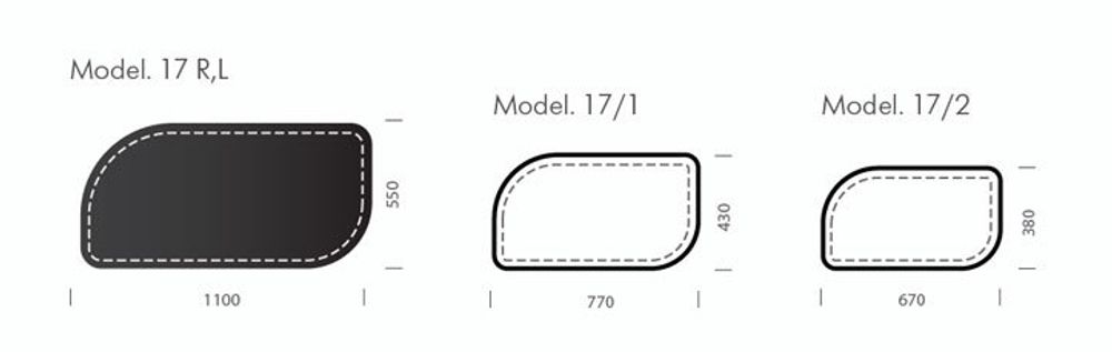 Коврик для стола - бювар , кожа натуральная,  Модель 17.