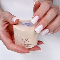 Lovia Cure 4in1 Liquid Gel Ambitious Porcellan - Полигель Архитектор молочный, 30 мл