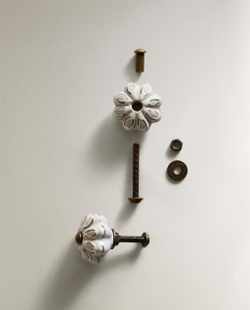 Мебельная ручка Zara Home, 3х3х5 см, керамика, 2 шт., 3399/555