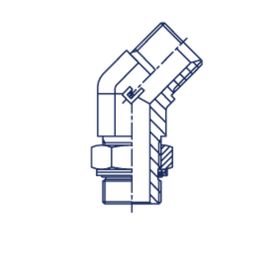 Штуцер FRG45 BSP 1/2 - BSP 1/2