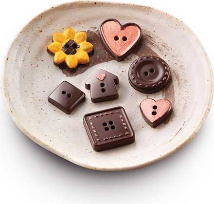 Форма для запекания Silikomart Forma do czekoladek cg29 Choco Botton, круглая, силикон