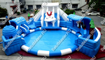 Надувной наземный аквапарк «Морское царство 2» 16*16*6 м