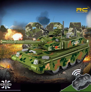 Конструктор танк на радиоуправлении 676 деталей