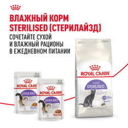 Royal Canin Sterilised 37 Корм сухой сбалансированный для взрослых стерилизованных кошек - 0,2 кг