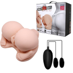 Мастурбатор Baile Crazy Bull с двумя каналами и вибрацией, 20,5 см