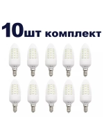 Светодиодная LED лампа С35 Е14 36LED 5W 10шт холод