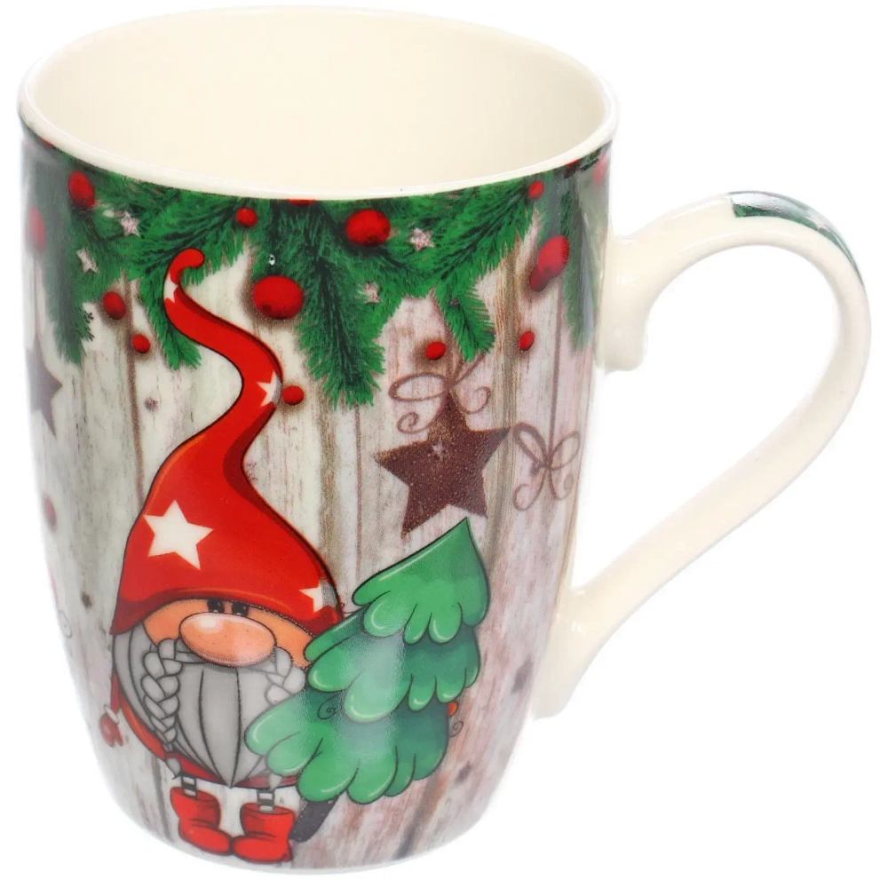 Кружка керамическая 350мл «Новогодня сказка», микс 4рисунка
