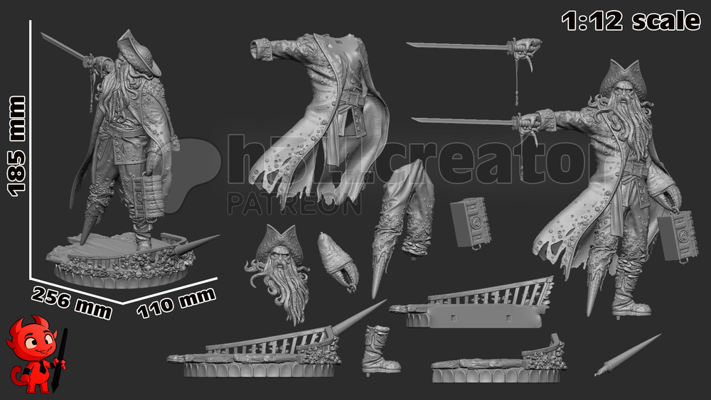 Дейви Джонс пираты карибского моря Pirates of the Caribbean Davy Jones