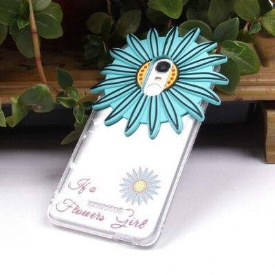 Силиконовый чехол "Цветы" для Xiaomi Redmi Note 3/3 Pro, 009869