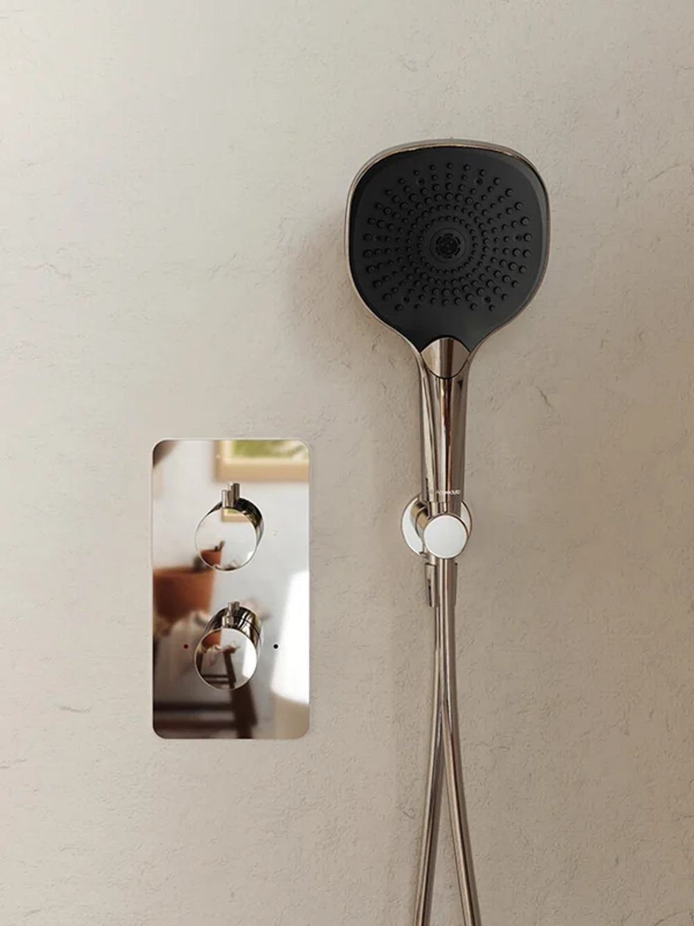 Лейка для душа Aqueduto CHUVA квадратная хром